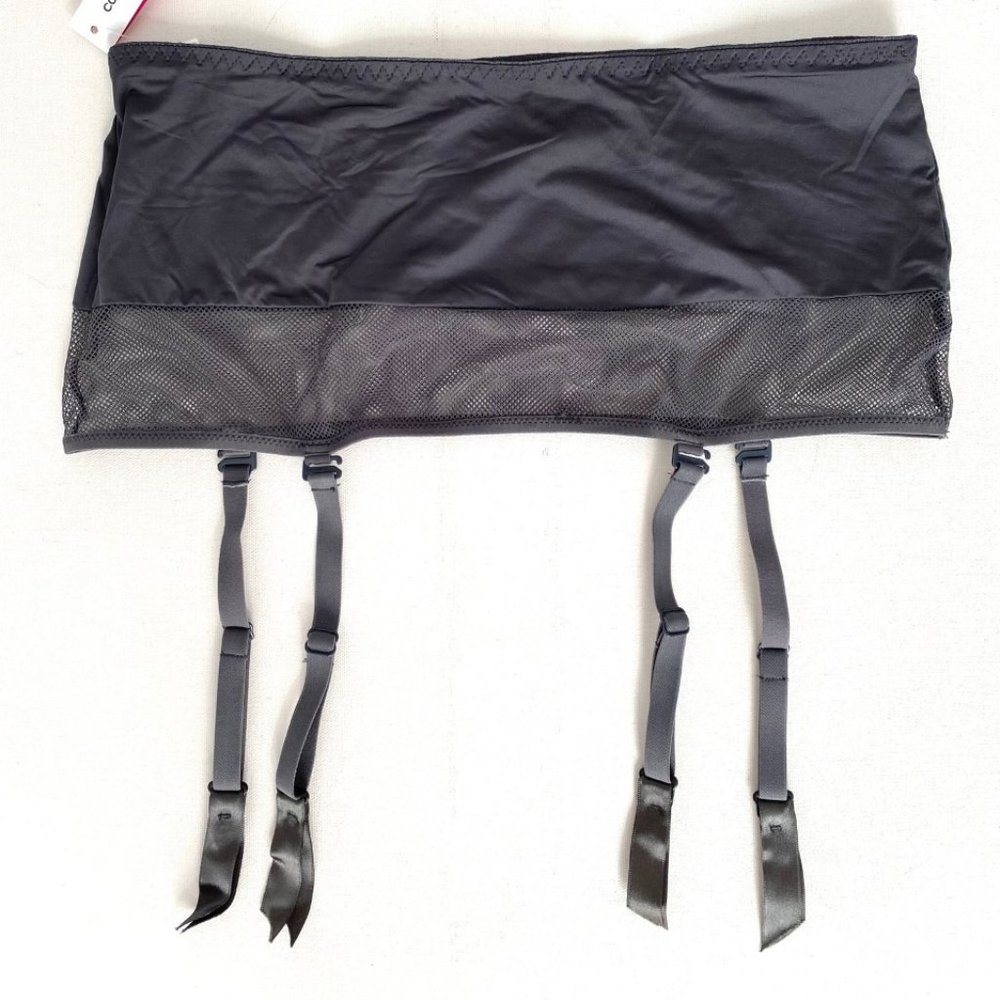 Cosabella Queen of Spades Garter Belt Anthracite Grey